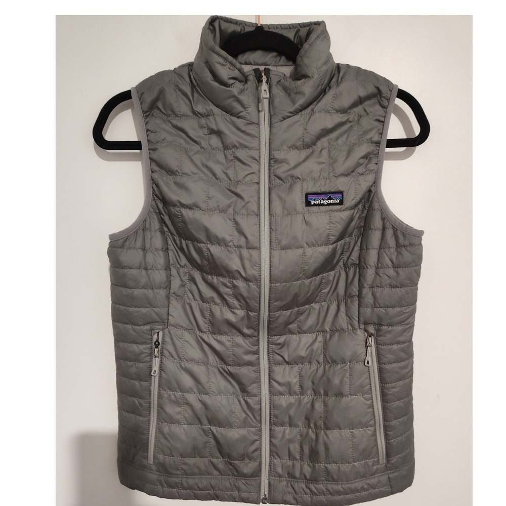 Patagonia Nano Puff Vest Womens Small Grey Primaloft Puffer STY84247